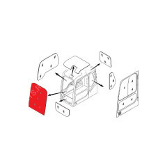 Стекло лобовое верхнее KOMATSU PC220-7 20Y-54-51522 20Y-54-51522 Стекло лобовое верхнее KOMATSU PC220-7 20Y-54-51522 20Y-54-51522